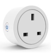 Tuya 16A UK Smart WiFi Plug, Remote App Control, Timer, Voice Assistant Compatible, Safe Flame-Retardant, Portable Design, Alexa Google Home Ready